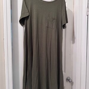 LuLaRoe Olive Green Dress